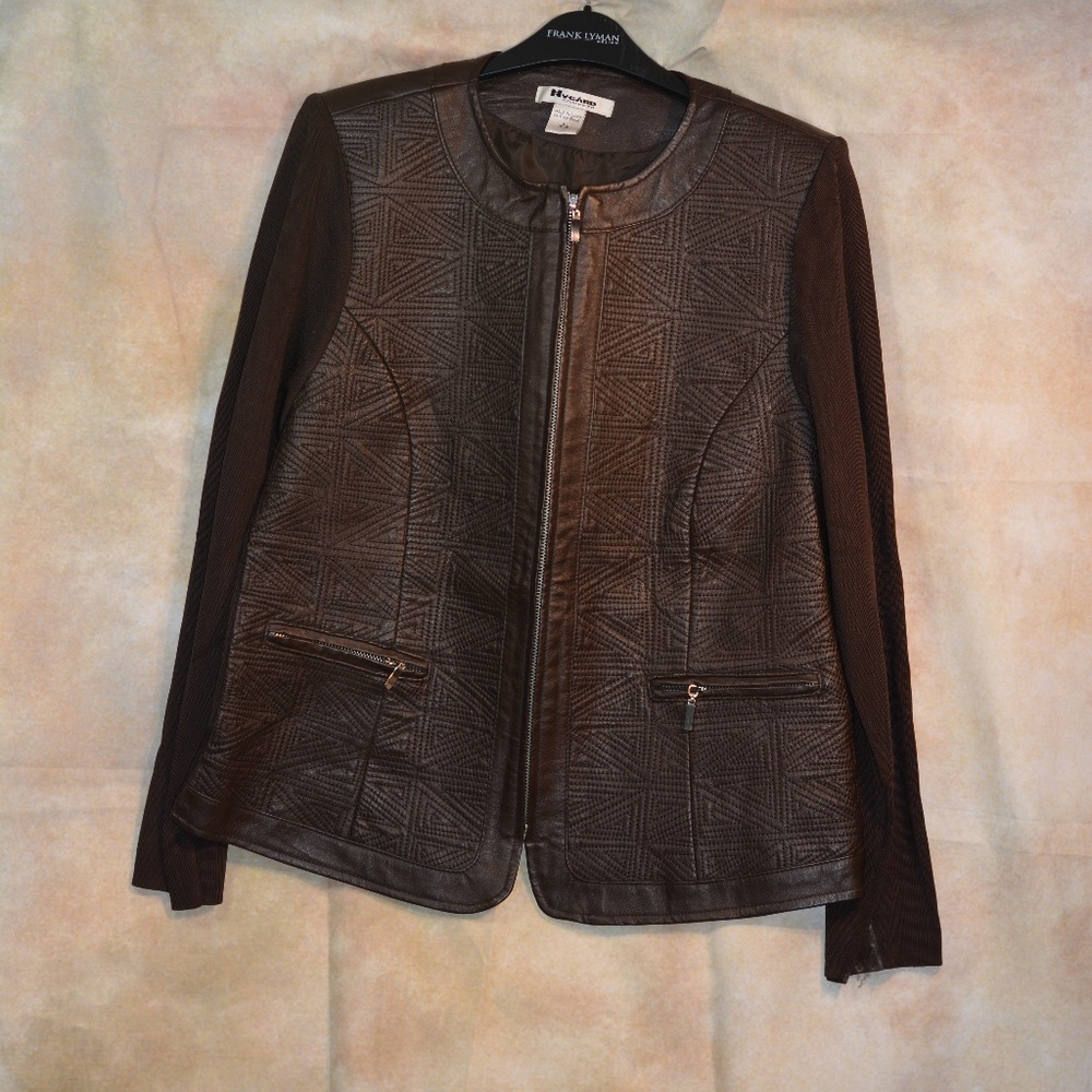 Leather Sweater by Nygard Collection SZ L